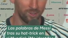 Messi tras su 'hat-trick': "Me identifico mucho con Rafa Nadal"