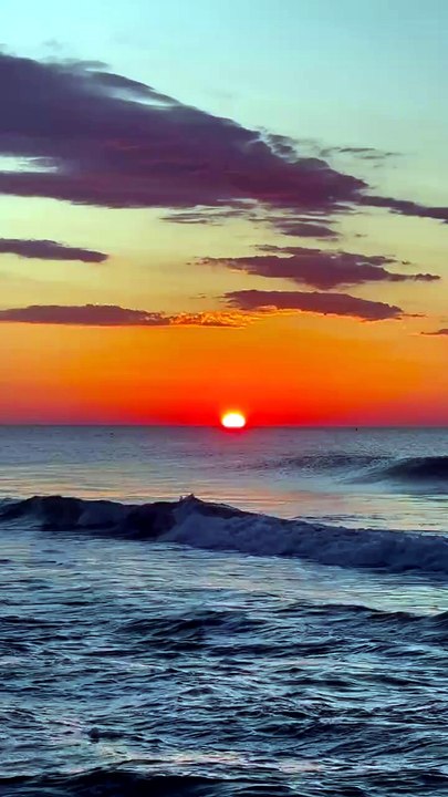 Good night all✨✨✨ Last one from this morning’s sunrise🌅_ #beach  #explo#fyp #sunrise #jerseyshore #ocean #beach #nature #beachlife ¦ Naturelovernj_986351154198675
