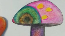 relaxxing coloring of a surreal shroom