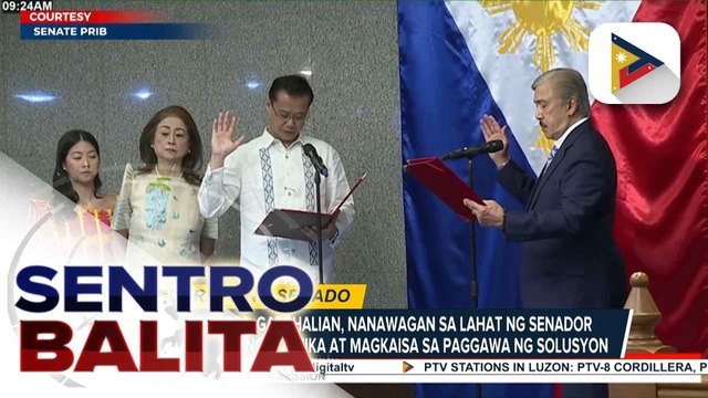Sen. Sherwin Gatchalian, opisyal na nahalal bilang Senate President; ilan pang pangunahing posisyon at committee chairmanships, napunan na rin | ulat ni Bernard Ferrer