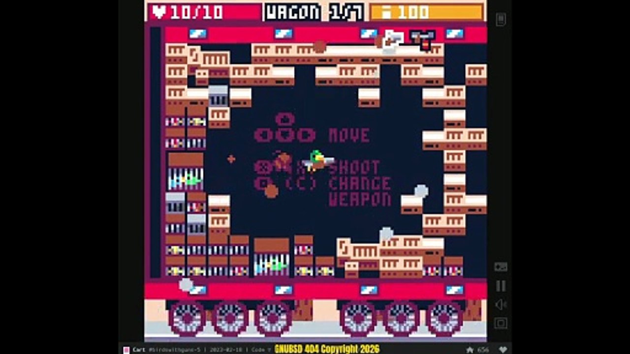 GNUBSD404 Short N163 Birds with Guns (Linux/Web/Pico)