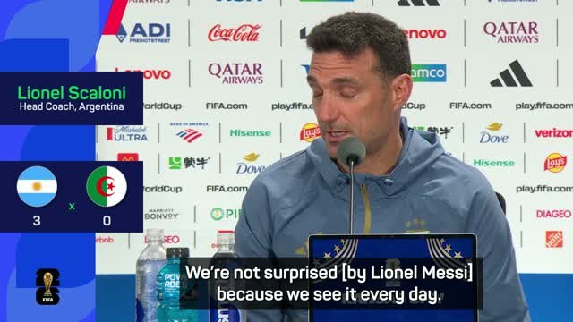 'I'm not surprised' - Scaloni on Messi's World Cup goalscoring record