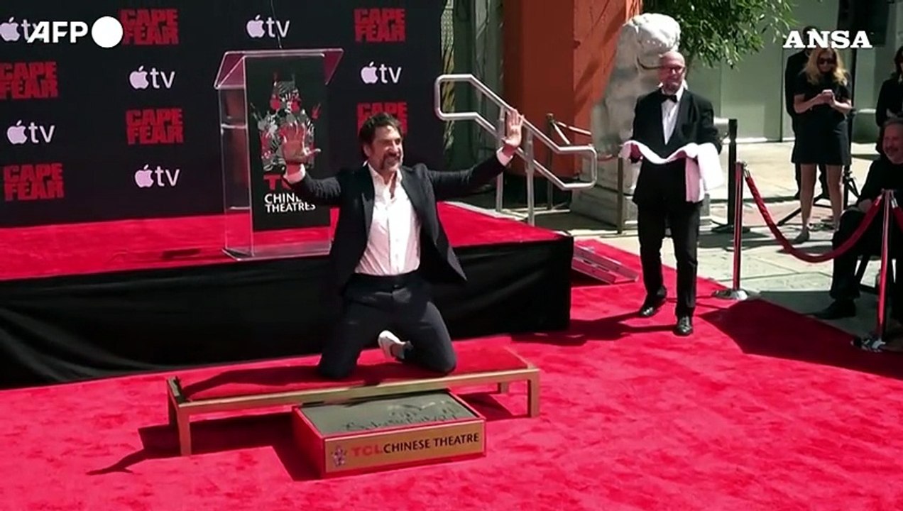 Hollywood, Javier Bardem lascia le impronte al Chinese Theatre