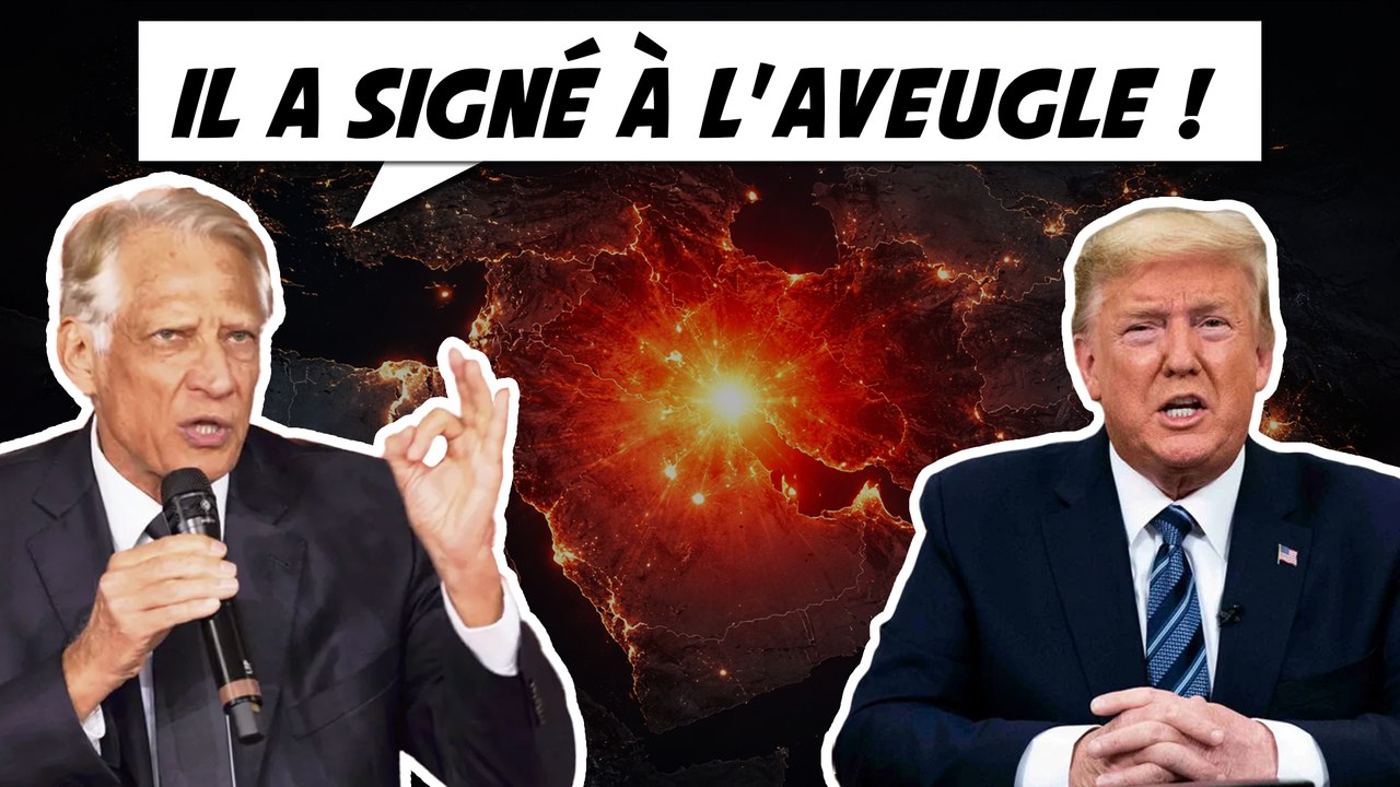 Villepin démonte Trump : "Il a signé n'importe quoi par peur de perdre"