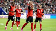 Gol de Marko Arnautovic (3-1) en el Austria 3-1 Jordania