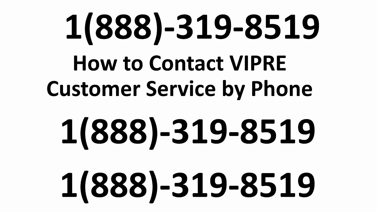 How to Contact Vipre Customer Service by Phone