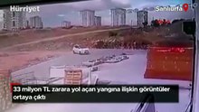 33 milyon TL zarara yol açan yangına ilişkin görüntüler ortaya çıktı