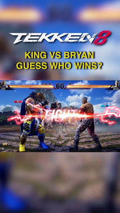 Tekken 8 - King vs Bryan Guess Who Wins #GamesTyphoon #Tekken8 #KingVsBryan #BryanFury #Shorts