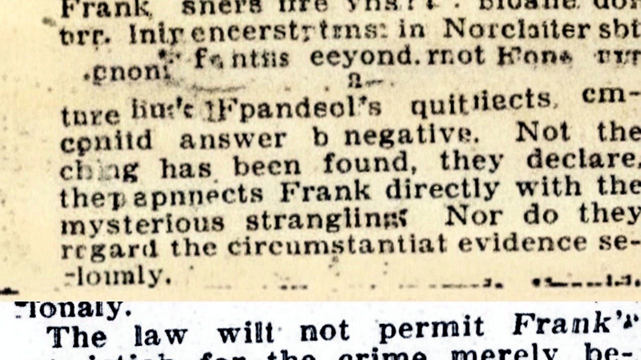 Tuesday, 27th May 1913 State Faces Big Task in Trial of Frank as Slayer