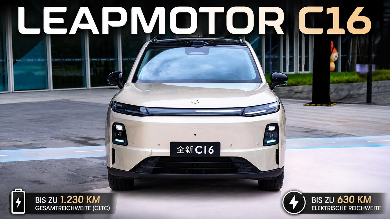 Leapmotor C16 (2027) mit bis zu 1.230 km Reichweite vorgestellt