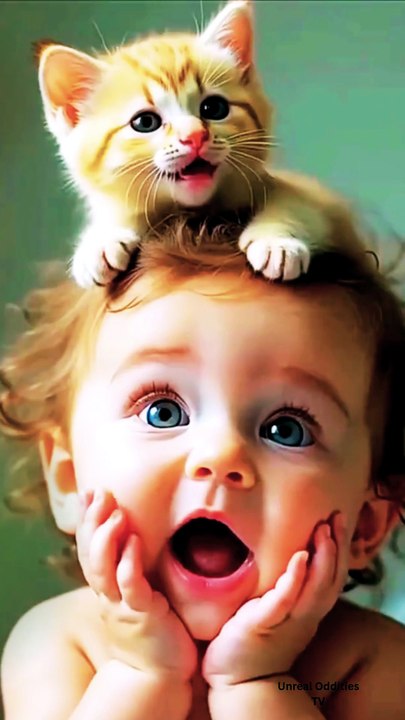 😹 Cats Take Over Kids’ Heads — Comedy Chaos! 😂🐱