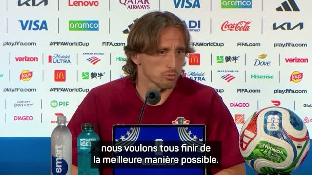 Croatie - Modrić déterminé pour sa dernière Coupe du monde