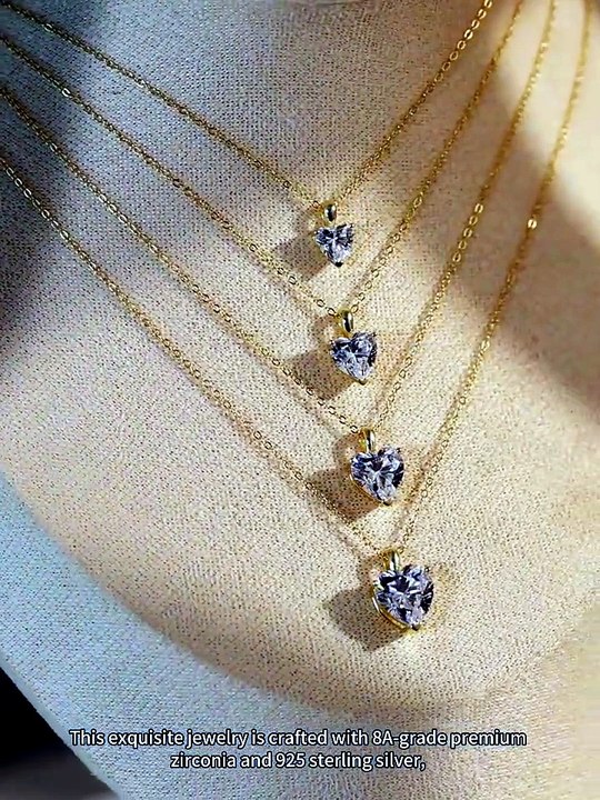 💖 Heart Shape Moissanite Necklace That Turns Heads ✨