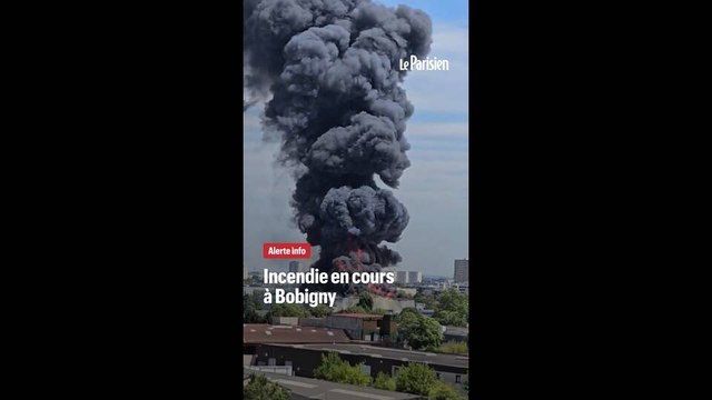 Bobigny : un important incendie dans un entrepôt d'une zone industrielle
