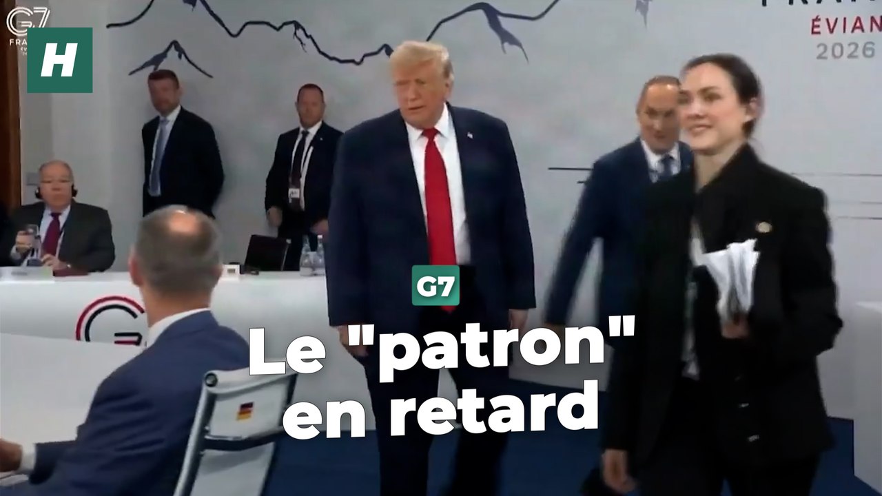 Au G7, Trump n'avait pas envie de justifier son long retard : "C'est moi le patron"