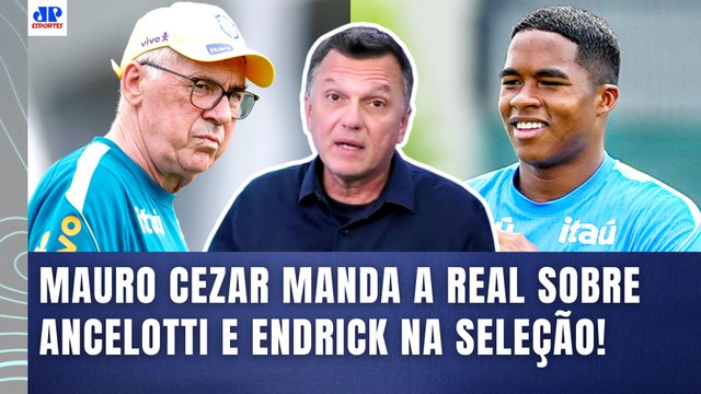 POR QUE NÃO??? O ANCELOTTI teria TAMANHO pra CHEGAR pro ENDRICK e... MAURO CEZAR FALA da SELEÇÃO!