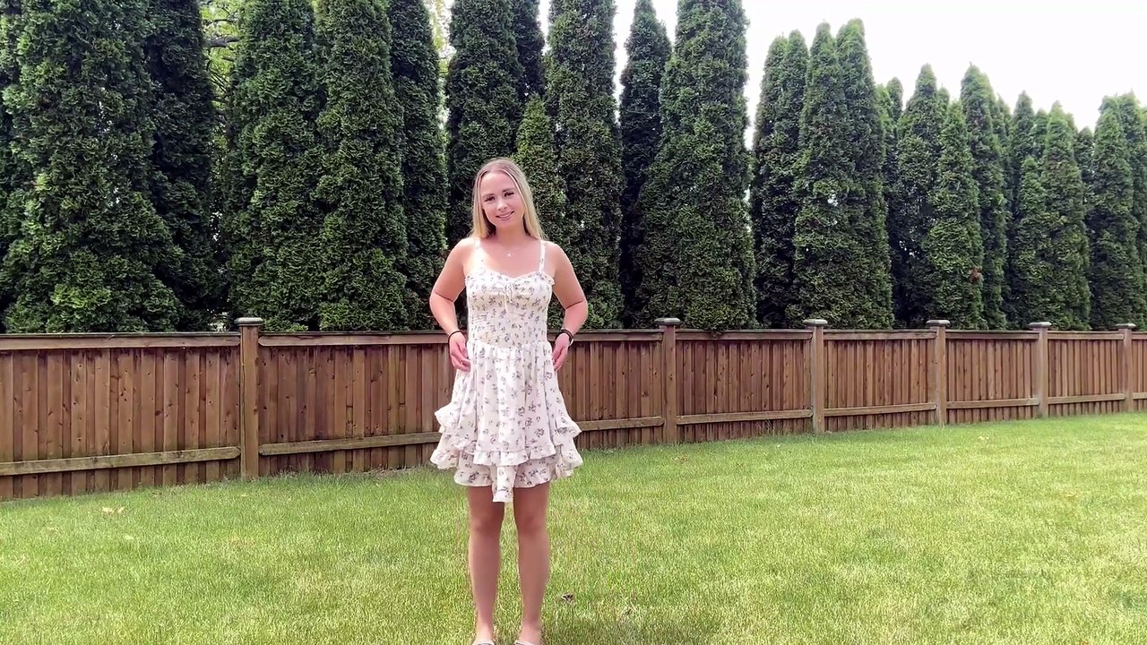 Floral sundress with pockets