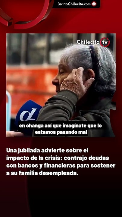 Una jubilada advierte sobre el impacto de la cr...