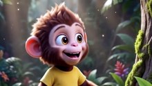 🐵 Monkey Finds a Magic Pencil! ✨ Giant Banana Disaster | Funny 3D Cartoon Short