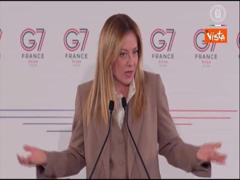 Meloni: No scherzi con Trump, parlato temi seri. Al G7 un ottimo clima