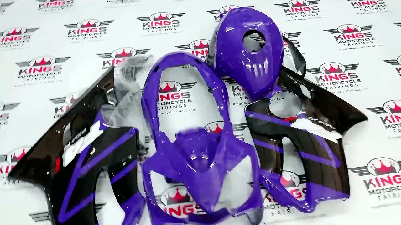 Honda CBR600F4i Fairings (2004-2007) Purple, Black at KingsMotorcycleFairings.com