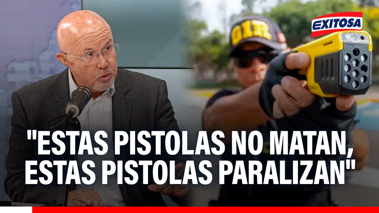 Serenos deben usar armas no letales contra la delincuencia, afirma Carlos Bruce: "No matan, paralizan"