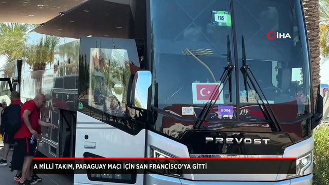 A Milli Futbol Takımı, Paraguay maçı için San Francisco’ya gitti