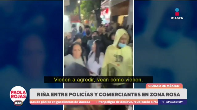 Riña entre policías y comerciantes en la Zona Rosa de la CDMX | De Pisa y Corre con Paola Rojas