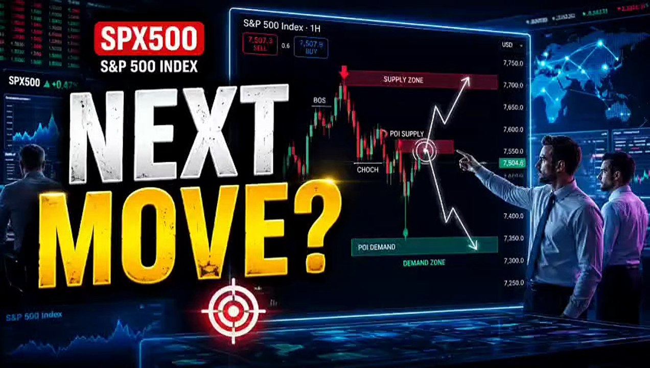 SPX500 Institutional Analysis: H1 Market Structure Breakdown