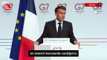 Emmanuel Macron: G7, Ukrayna konusunda ilk kez bu kadar uyumlu