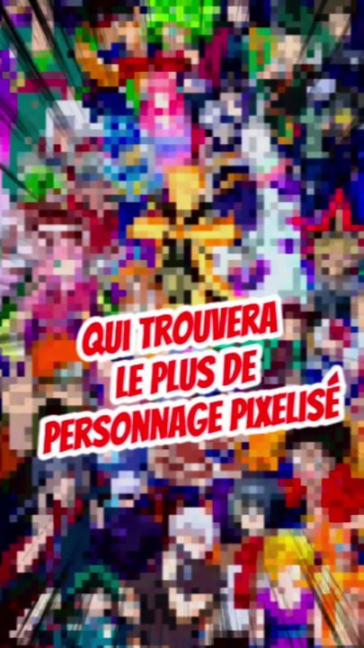 Qui trouvera le plus de personnage en pixel