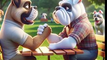 Bulldog's Battle The Arm-Wrestling Champion 🐶💪🏆