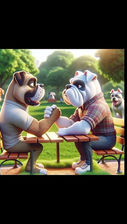 Bulldog's Battle The Arm-Wrestling Champion 🐶💪🏆