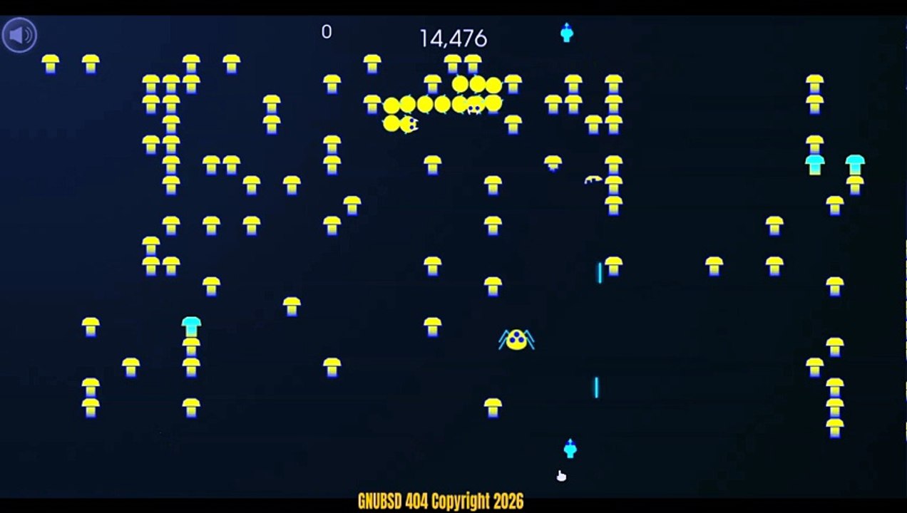 GNUBSD 404 Long N167 Centipede (Atari Game) (Linux/Web)