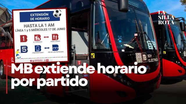 Metrobús CDMX extiende horario por Mundial 2026