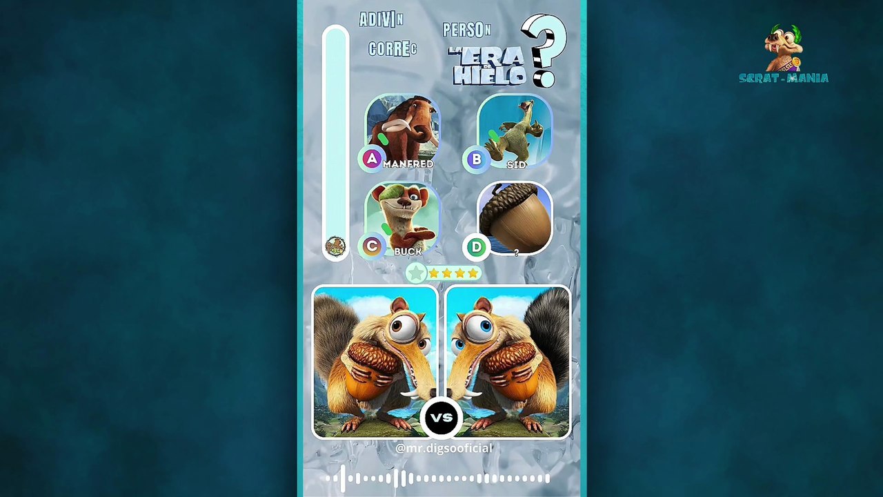 SCRAT - THE GAMES - GUESS THE RIGHT CHARACTER ? - ESP