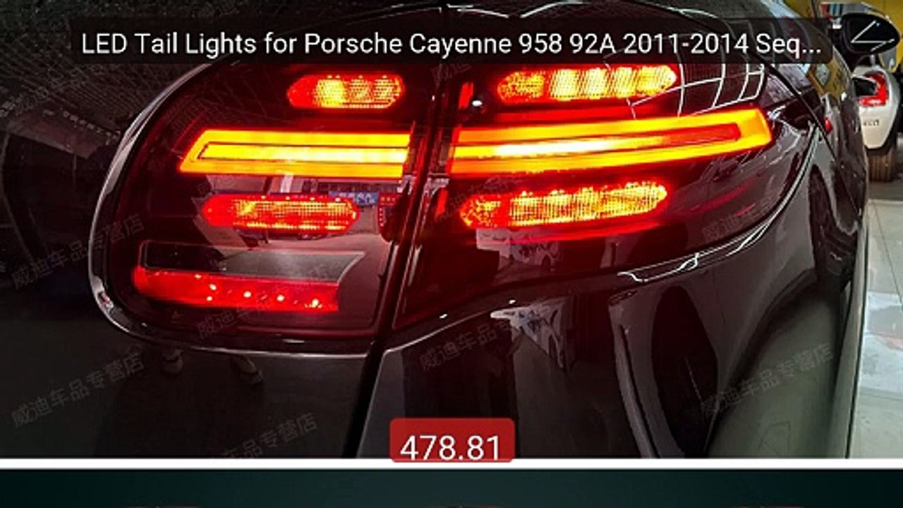 LED Tail Lights for Porsche Cayenne 958 92A 2011-2014 Sequent... -- Amazing Value 2026 | Must Have!