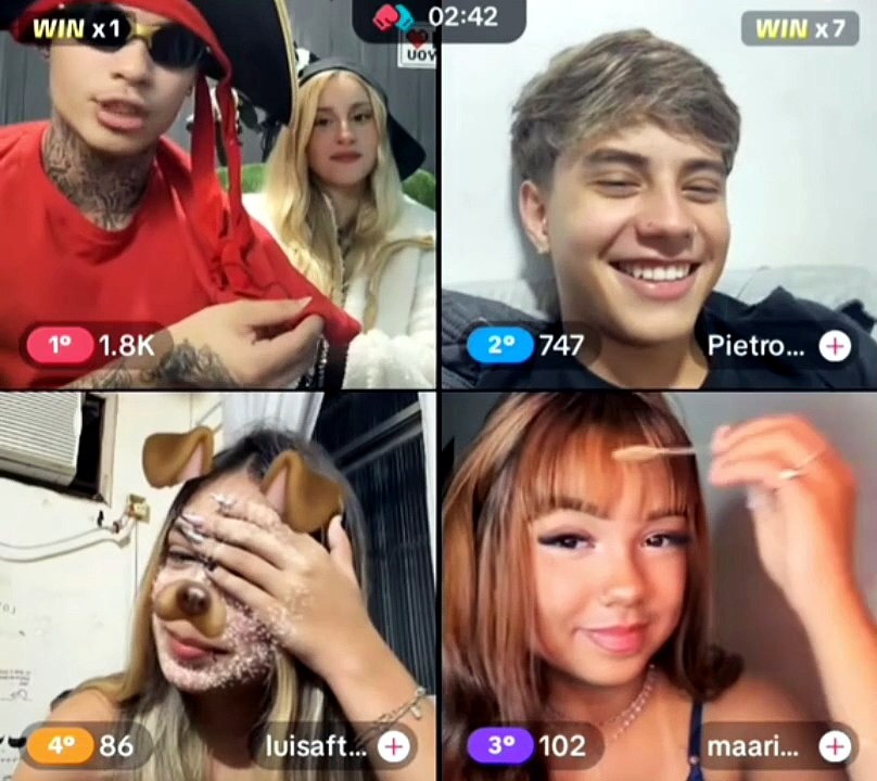 Casal de Nerds causando na Live do Tiktok