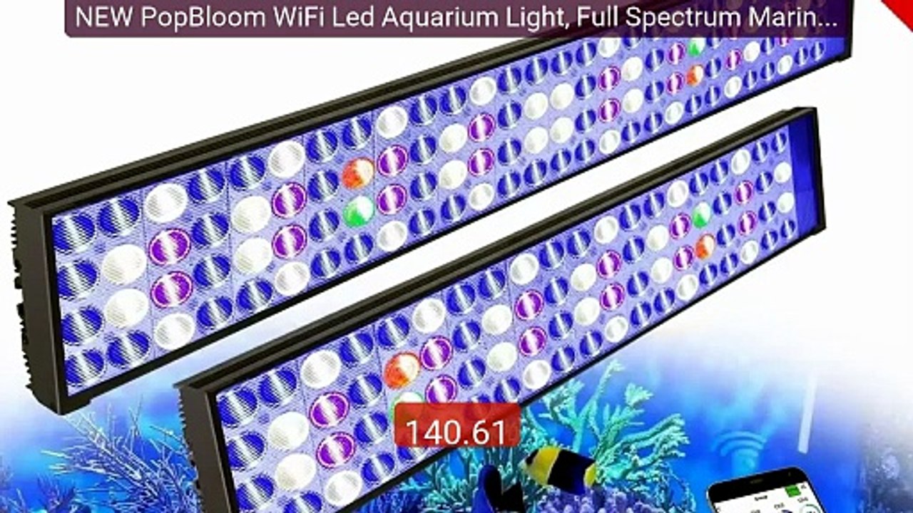 NEW PopBloom WiFi Led Aquarium Light, Full Spectrum Marine Aquarium... -- Top Rated 2026 | Buy Now!