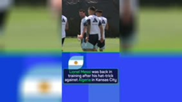 Messi back in training after Argentina hat-trick heroics