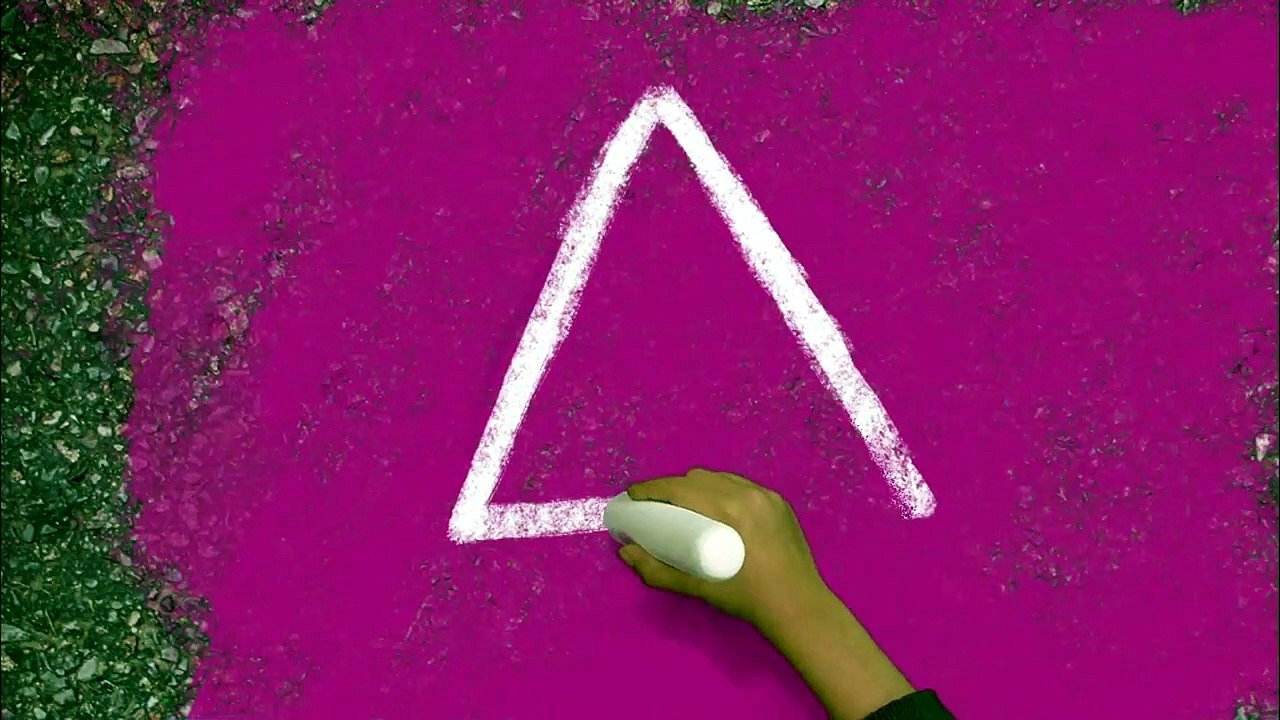 Sesame Street Chalk Triangle Template (S40-45)