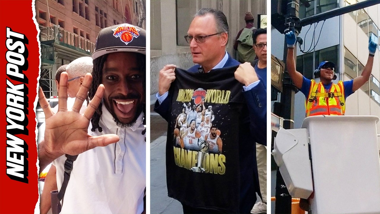 The city preps for ticker-tape parade to celebrate the Knicks winning NBA Championship