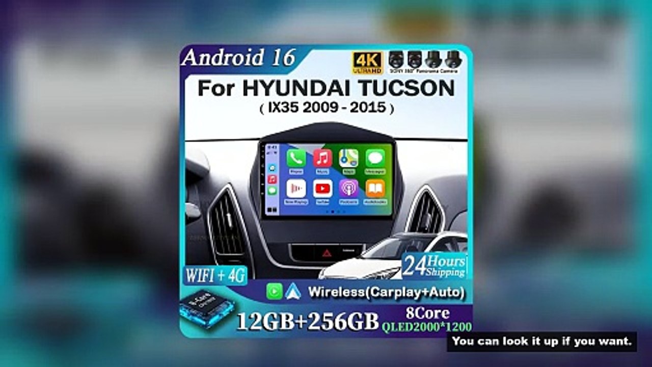 9" For HYUNDAI TUCSON IX35 2009 - 2013 2014 2015 8Core 4G WIFI Android 15 Car Multimedia Stereo Car