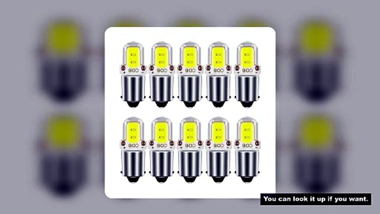 10x BA9S Car LED T4W H6W LED CANBUS COB 2LED Bulb Car Interior License Plate Light Marker Reading Au