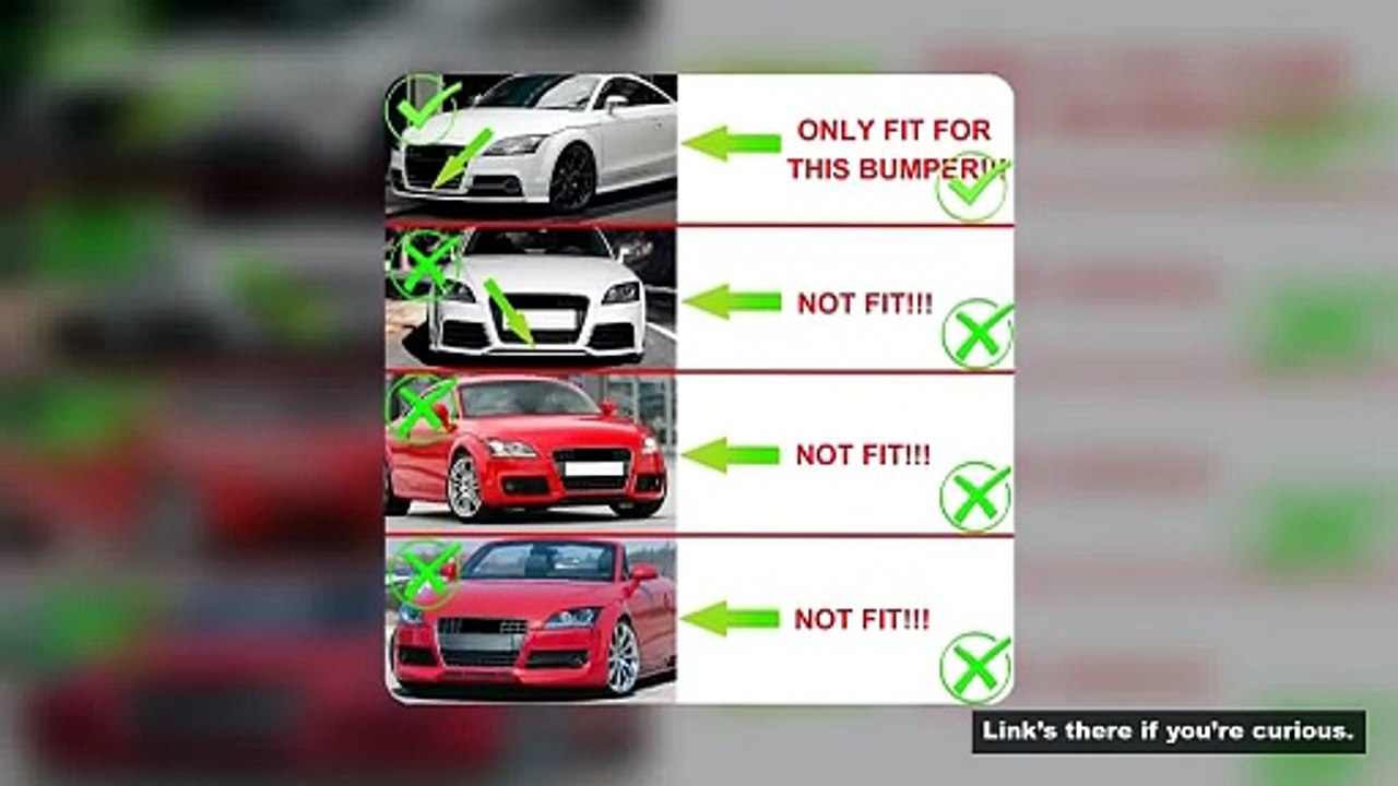 Car Front Grille Honeycomb Grille Cover Mesh Grill For Audi TT MK2 S-LINE TTS 2011-2014 8J0807681KT9