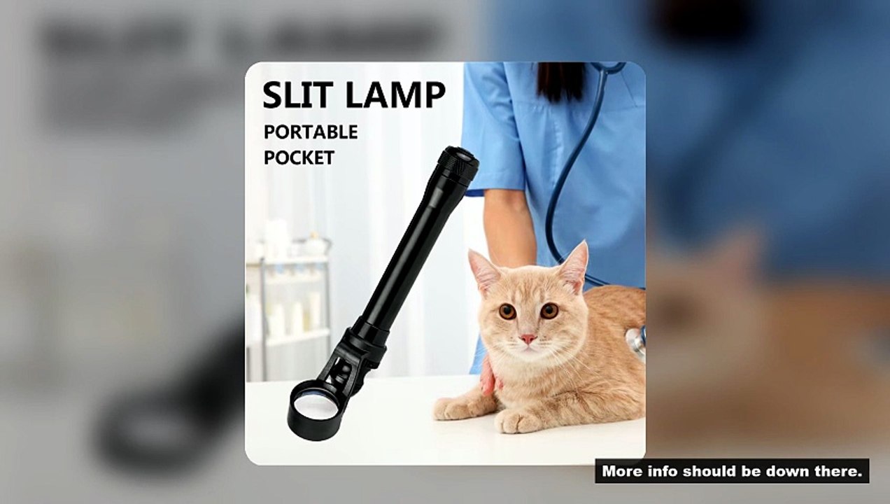 Pet Veterinary Dog Cat Horse VET Eye Check Cataract Cornea Eyelid Conjunctiva Sclera Iris Slitlamp P