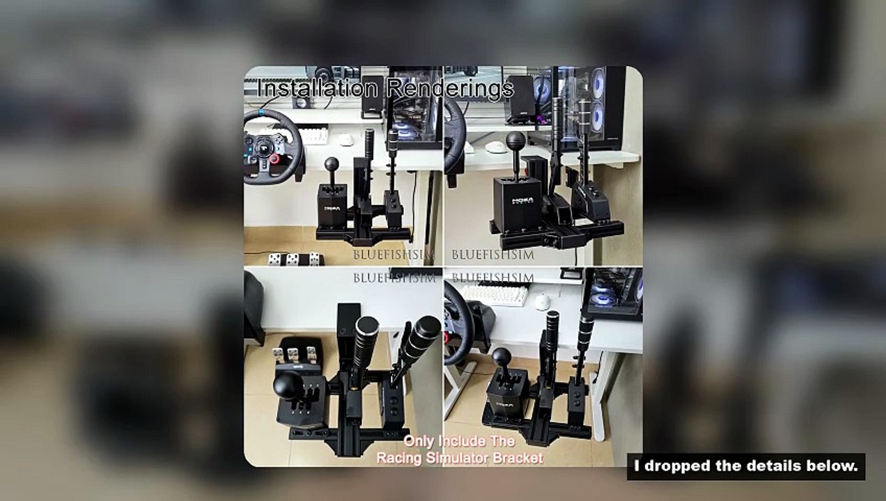 Desktop Mounting Bracket Sim Racing Clip Table Clamp For FANATEC SQ Thrustmaster TH8A TSSH Logitech
