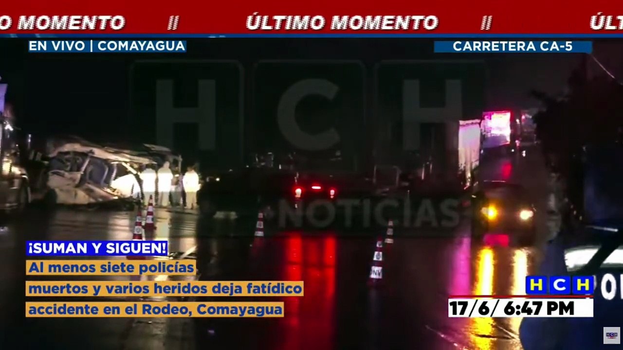 Identifican a agentes policiales muertos en trágico accidente vial en Comayagua
