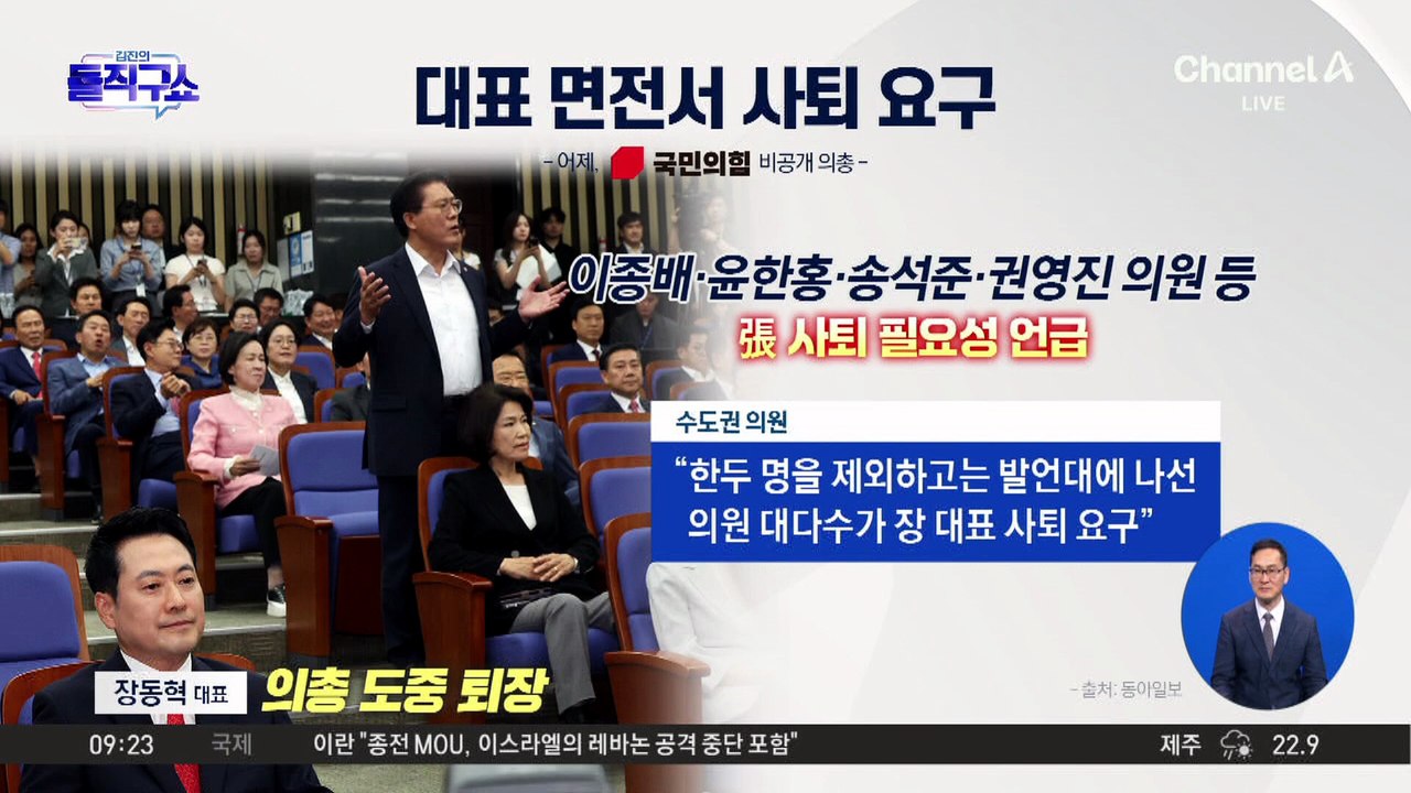 ‘장동혁 거취’ 두고 충돌…“찌질이” vs “대안도 없으면서”