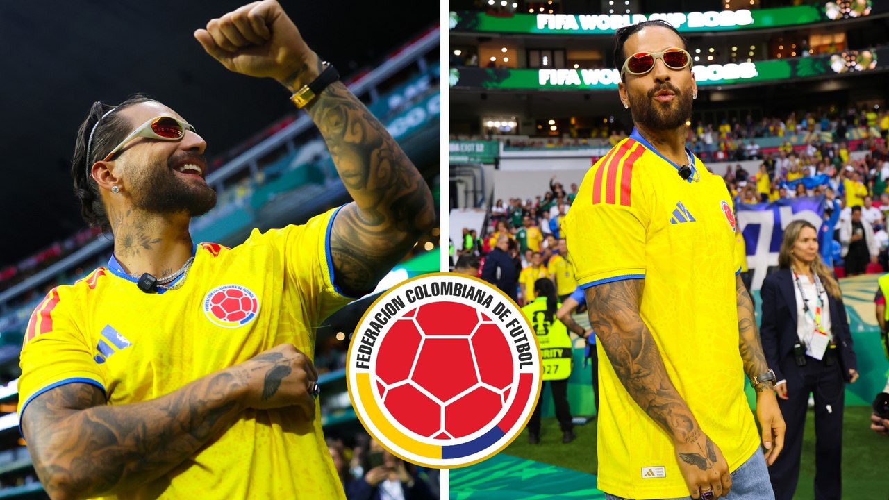 Maluma festeja desde el Estadio Ciudad de México la primera victoria de Colombia en el Mundial 2026
